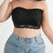 Plus Size Lace Bandeau Bralette – Effortless Elegance for Every Curve